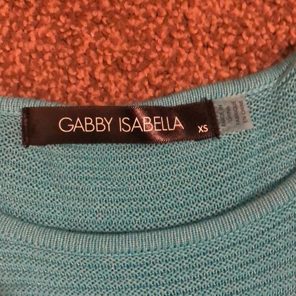 Women’s Gabby Isabella Blue Shirt XS NWT - Picture 3 of 4